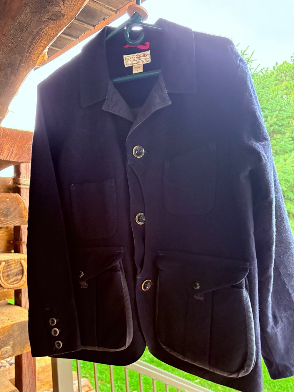 Filson Guide Work Jacket Navy Field Jacket with Utility Pockets (Rare)
